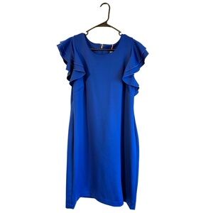 Tommy Hilfiger Royal Blue Ruffle Dress